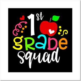 1st First Grade Squad Back To School Teacher Posters and Art